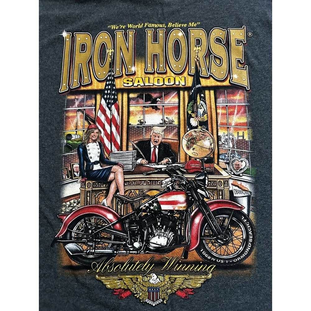 VTG Iron Horse Saloon T Shirt  2017 Xl Donald Trump / Special Rare‎